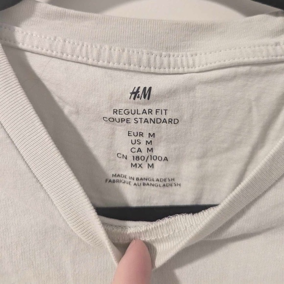 H&M Men’s Crew Neck Tee (M) - Picture 2 of 2
